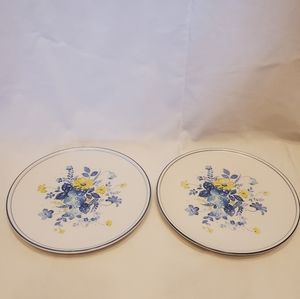 Noritake Progression China Vintage Good Times 9081 Salad Bread Plate, Set of 2